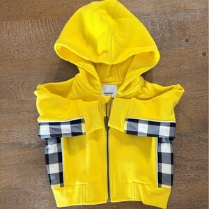 Burberry Kids Hoodie Cotton Check Panel 6 Month